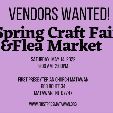 Vendors wanted Spring craft fair